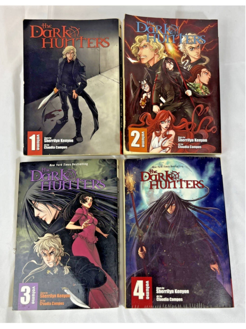 The Dark Hunters Vol 1-4 Manga Graphic Novels Sherrilyn Kenyon All 1st Editions